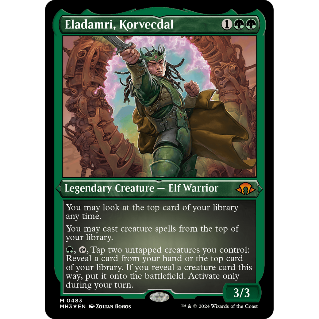 Eladamri, Korvecdal (MH3-483) - Modern Horizons 3 Etched Foil