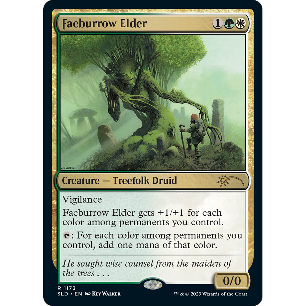 Faeburrow Elder (SLD-1173) - Secret Lair Drop: (Full Art)