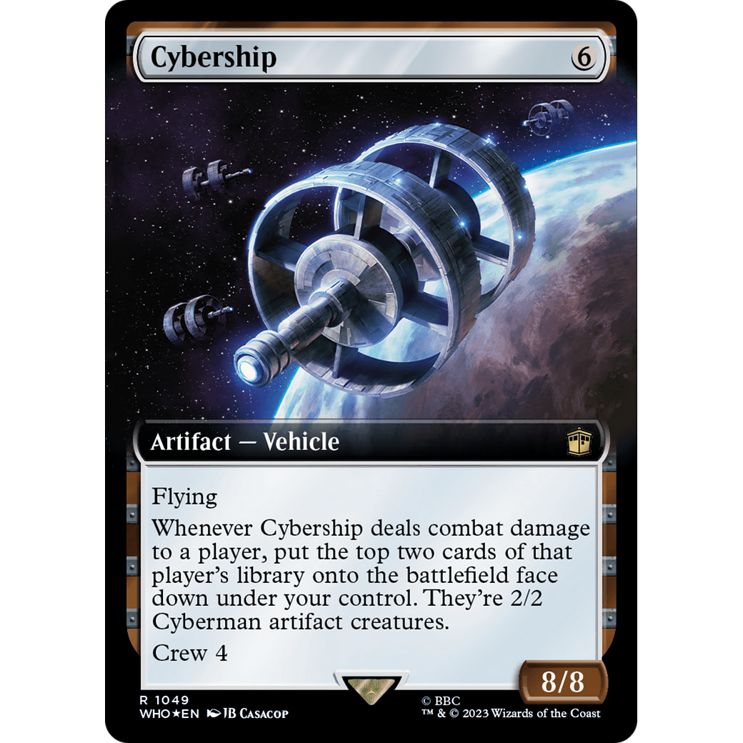 Cybership (Extended Art) (Surge Foil) (WHO-1049) - Doctor Who: (Extended Art) Foil