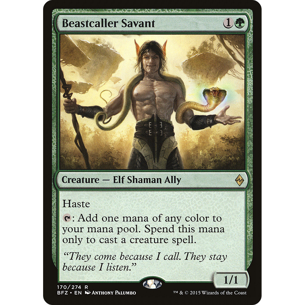 Beastcaller Savant (BFZ-170) - Battle for Zendikar