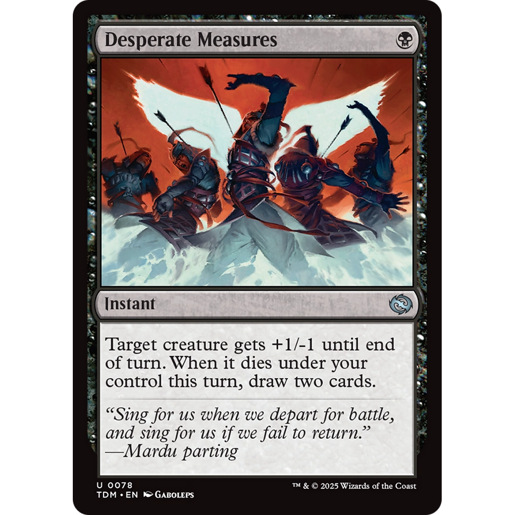 Desperate Measures (TDM-078) - Tarkir: Dragonstorm Foil