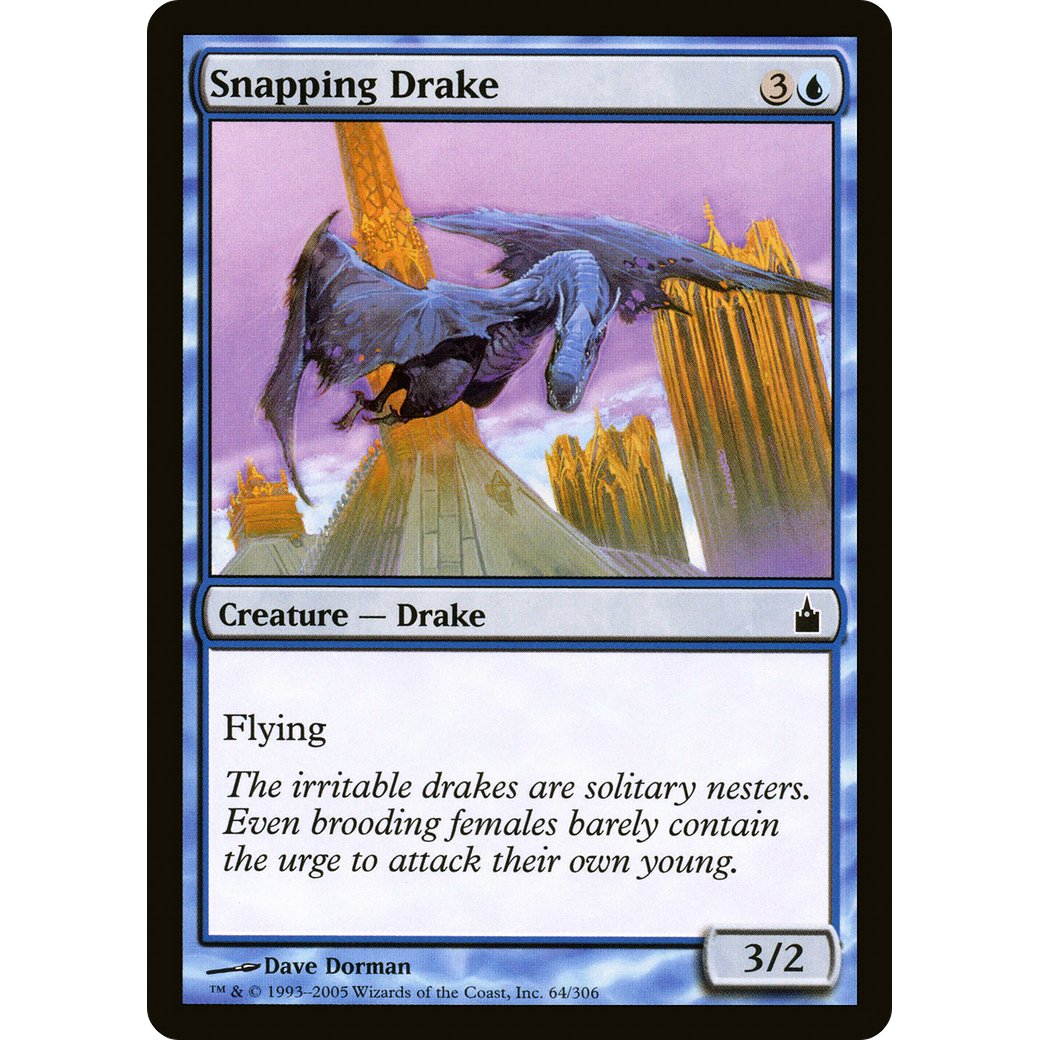 Snapping Drake (RAV-064) - Ravnica: City of Guilds Foil