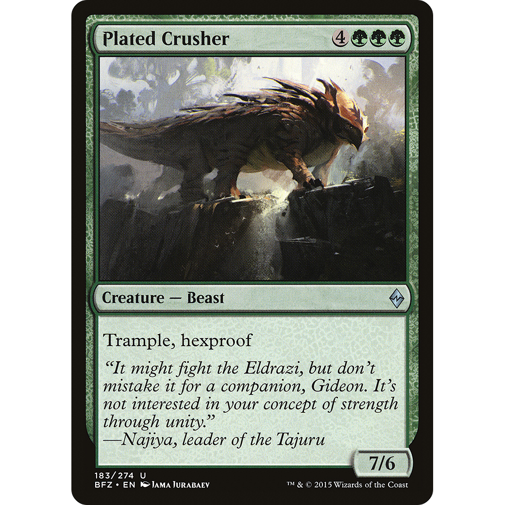 Plated Crusher (BFZ-183) - Battle for Zendikar Foil