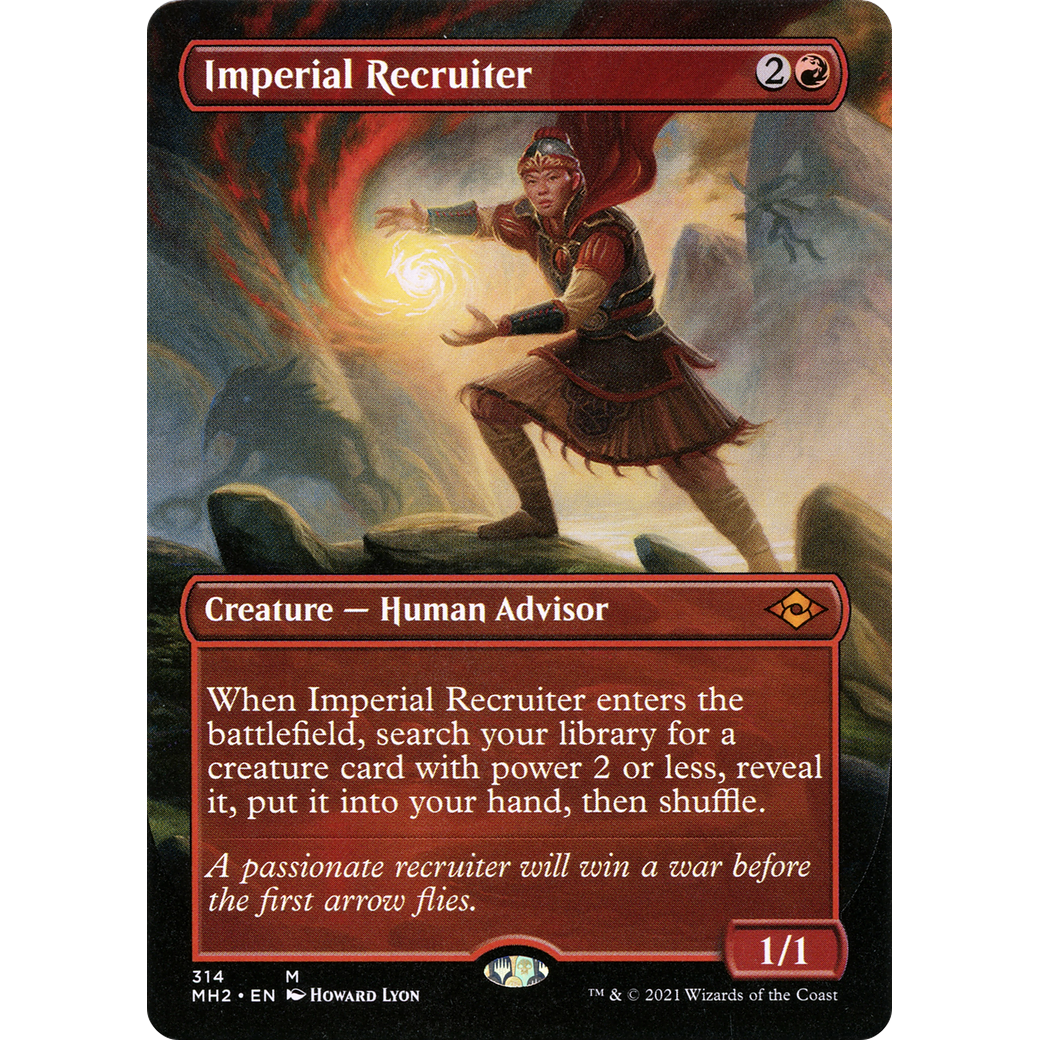 Imperial Recruiter (Borderless) (MH2-314) - Modern Horizons 2 (Borderless) Foil