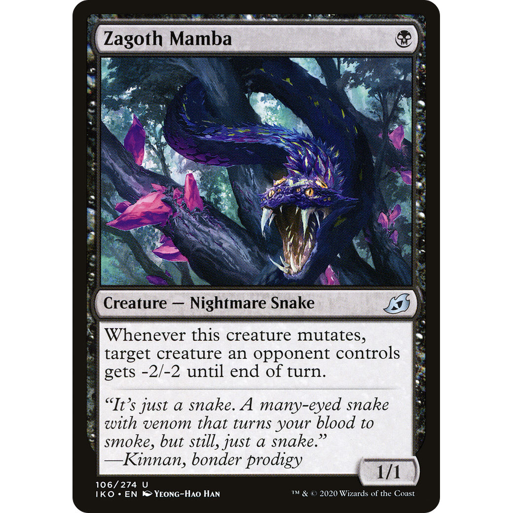 Zagoth Mamba (IKO-106) - Ikoria: Lair of Behemoths Foil