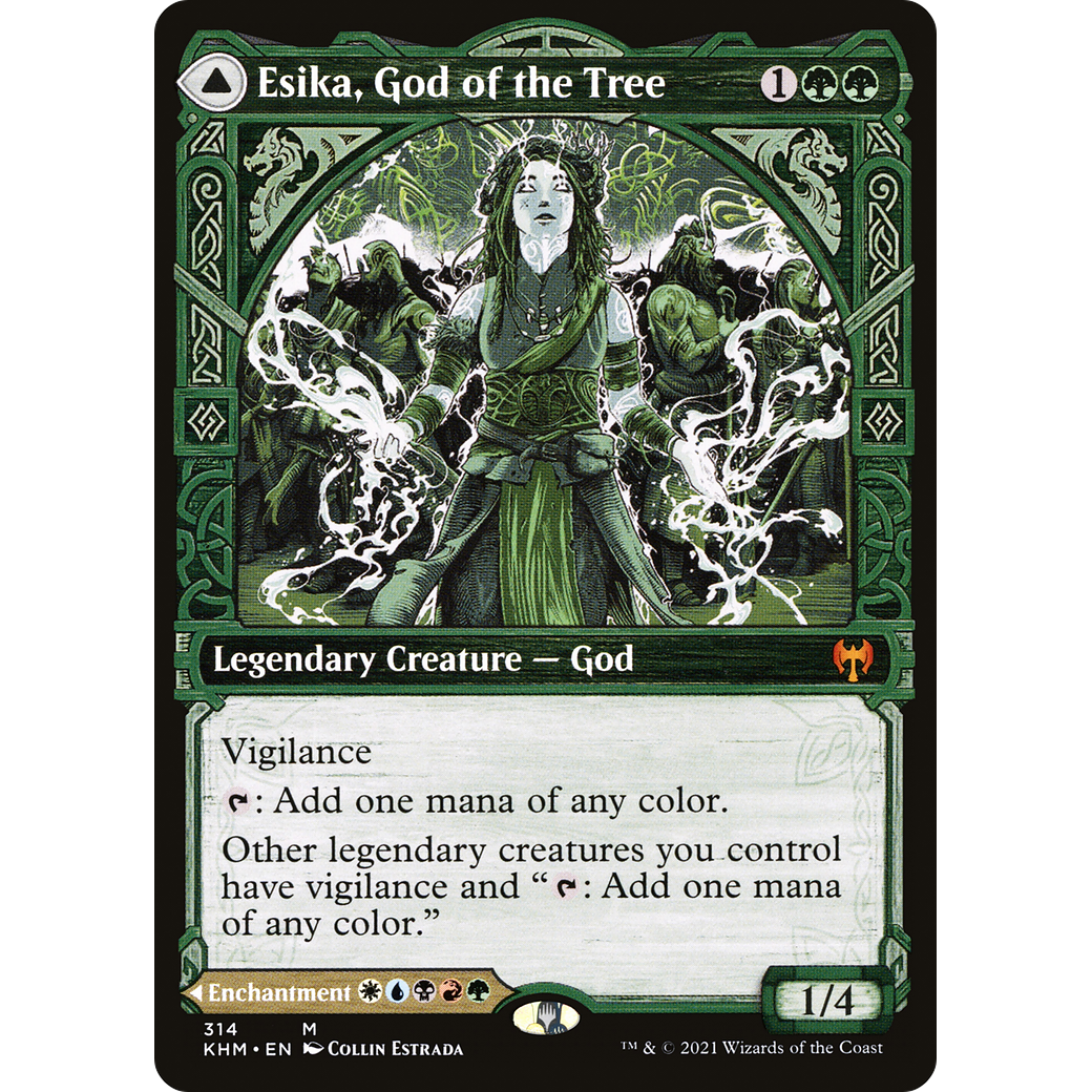 Esika, God of the Tree (Showcase) (KHM-314) - Kaldheim: (Showcase) Foil