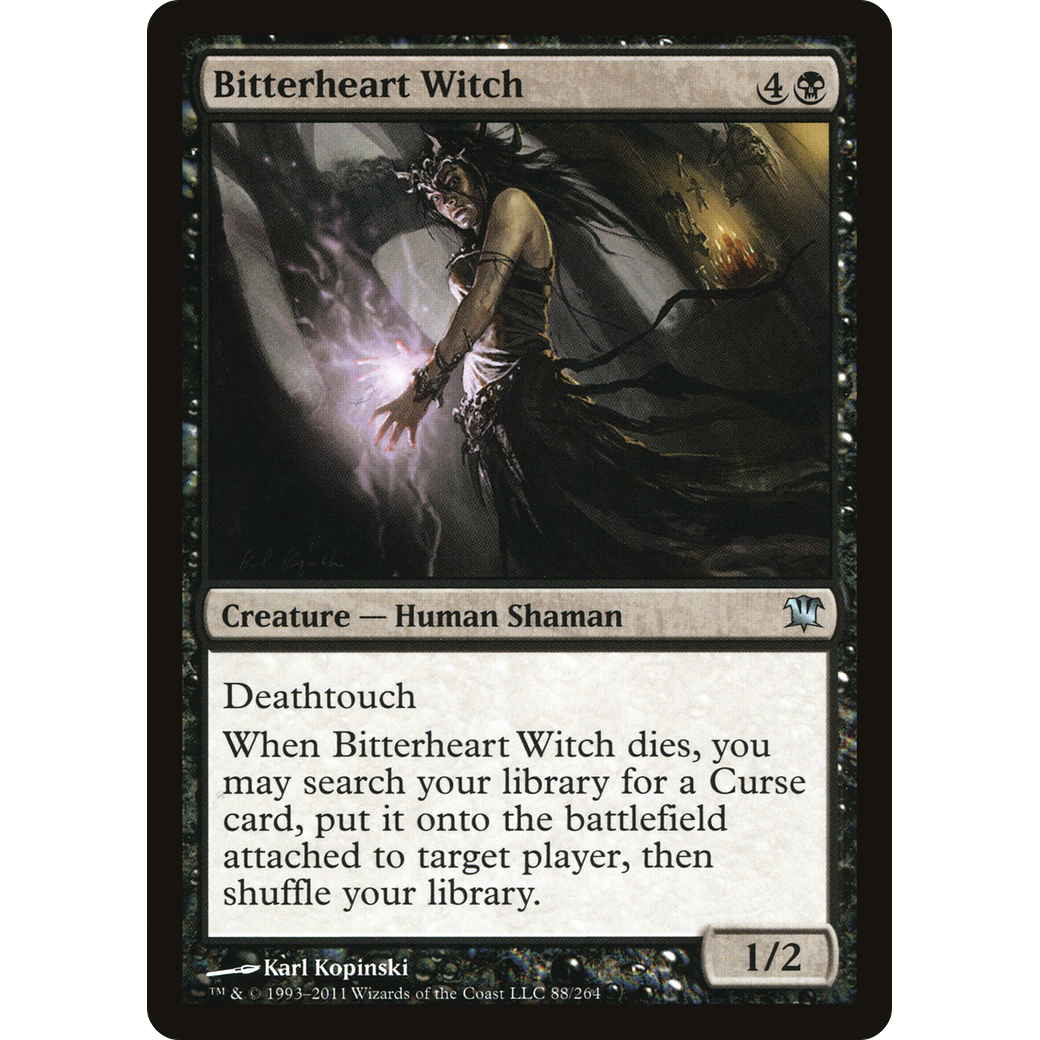 Bitterheart Witch (ISD-088) - Innistrad Foil