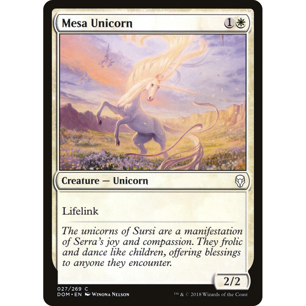 Mesa Unicorn (DOM-027) - Dominaria