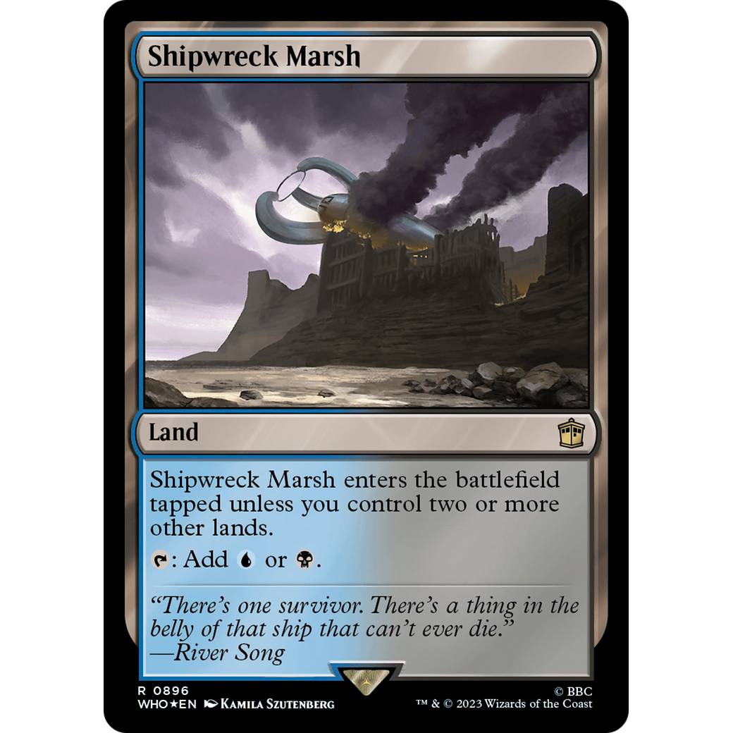 Shipwreck Marsh (Surge Foil) (WHO-896) - Doctor Who Foil