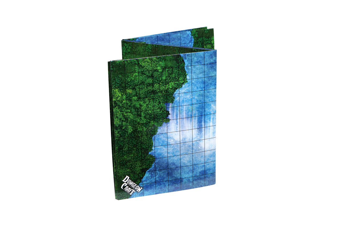 Dungeon Craft Battlemap: Jungle Floor and Waterfall