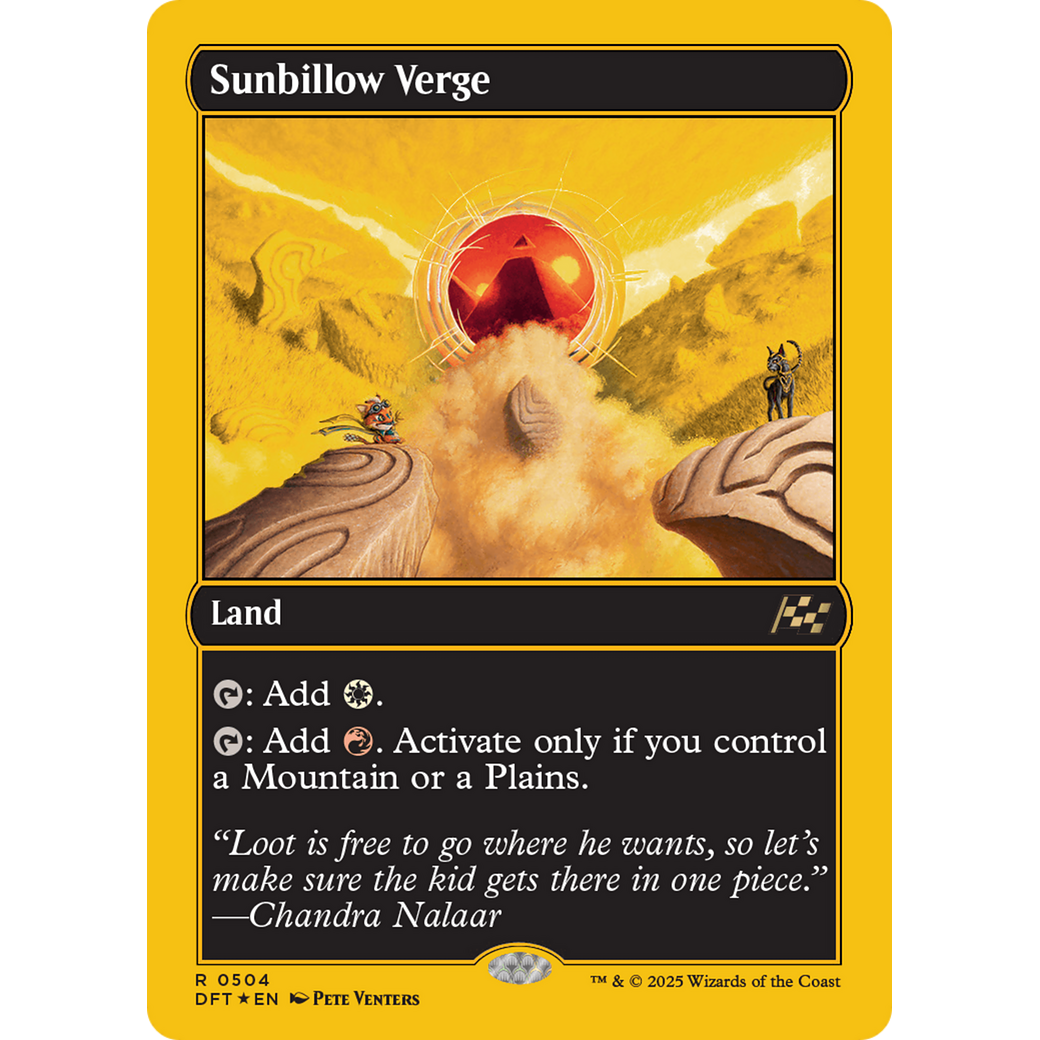 Sunbillow Verge (DFT-504) - Aetherdrift Foil