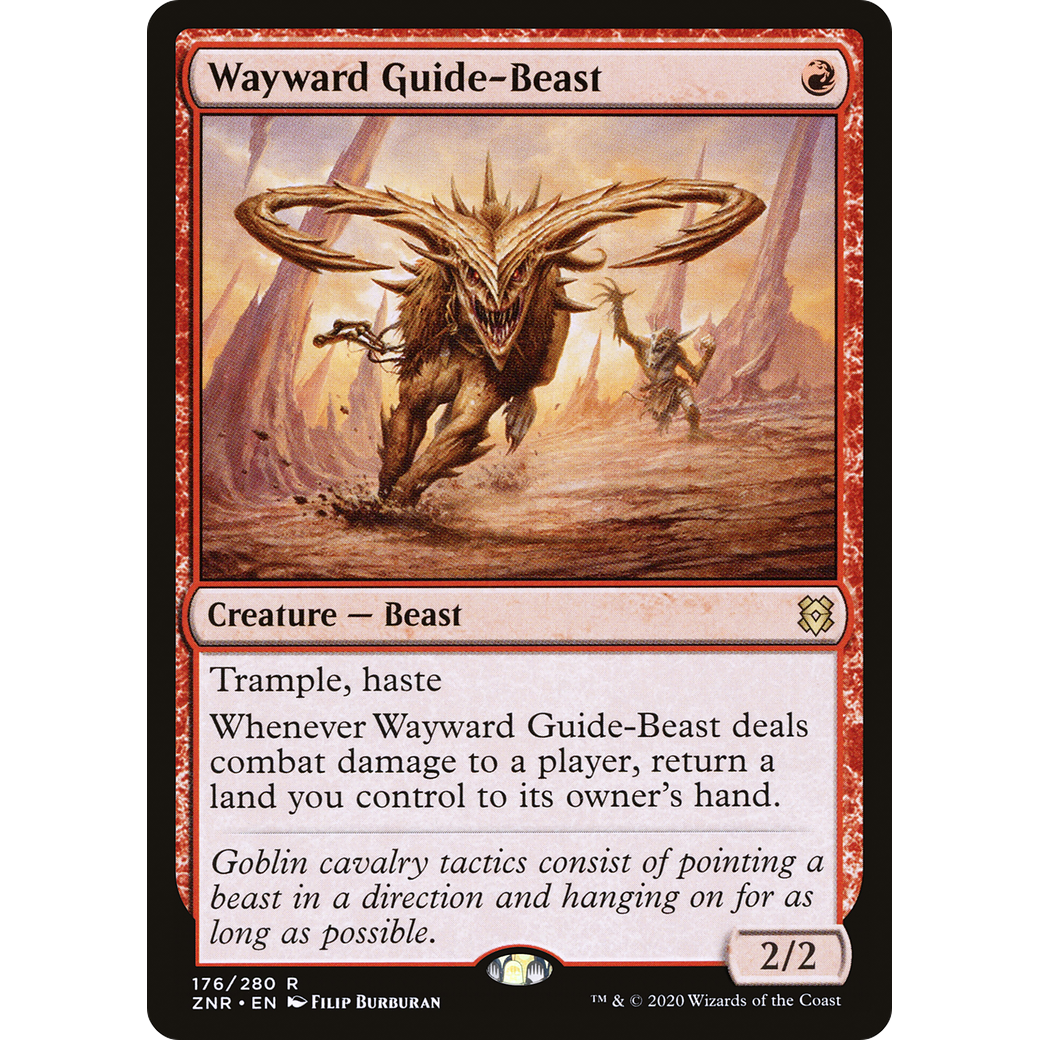 Wayward Guide-Beast (ZNR-176) - Zendikar Rising Foil