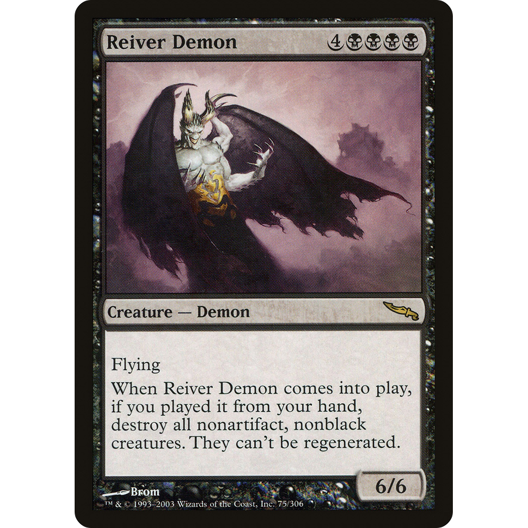 Reiver Demon (MRD-075) - Mirrodin Foil