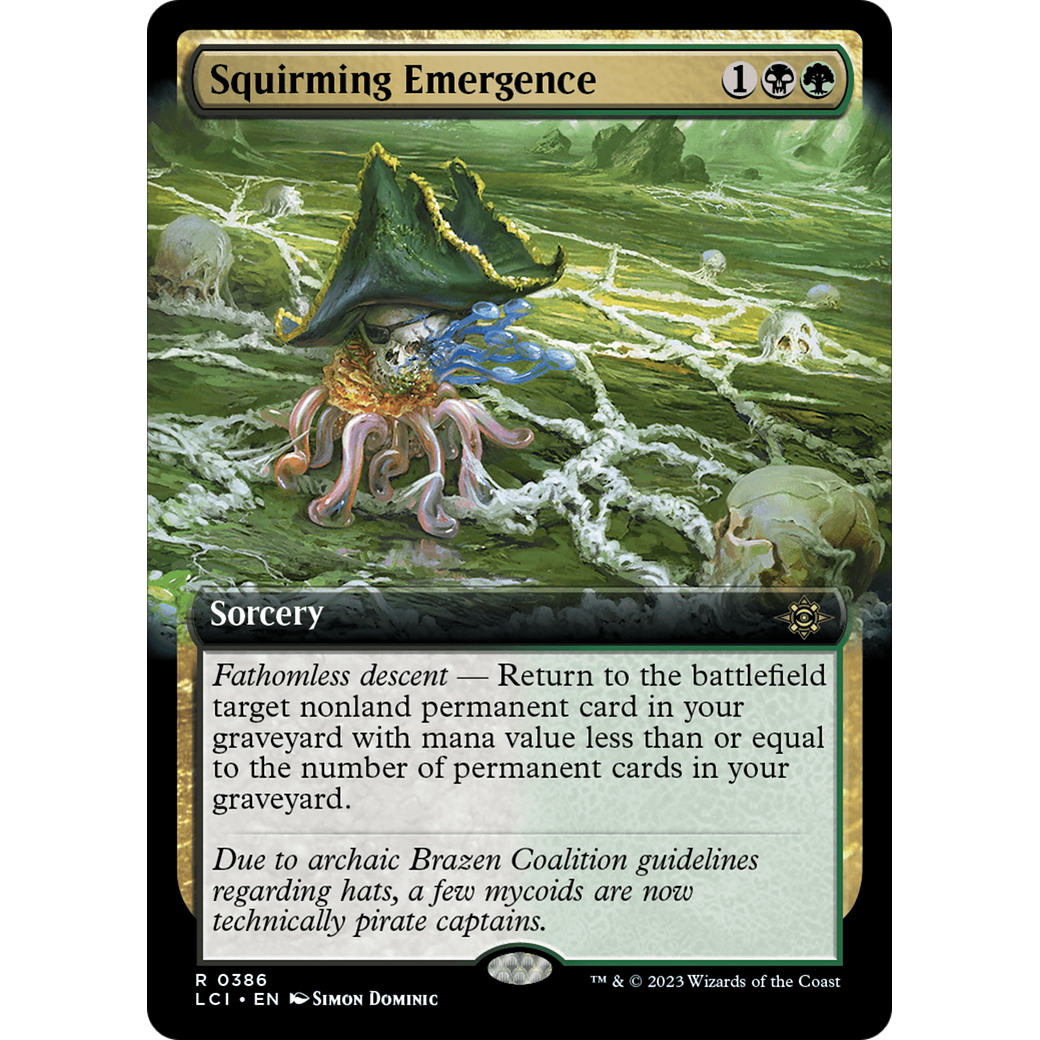 Squirming Emergence (LCI-386) - The Lost Caverns of Ixalan: (Extended Art)