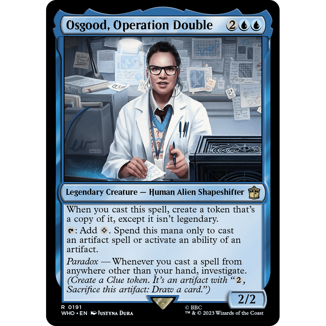 Osgood, Operation Double (WHO-191) - Doctor Who Foil