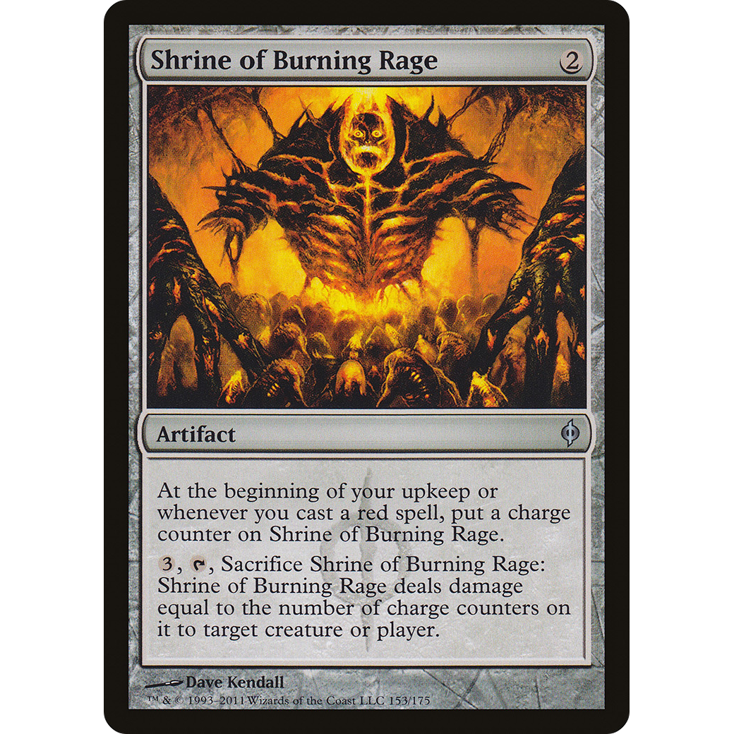 Shrine of Burning Rage (NPH-153) - New Phyrexia Foil