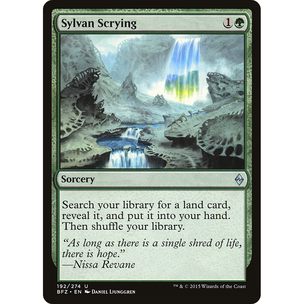 Sylvan Scrying (BFZ-192) - Battle for Zendikar Foil