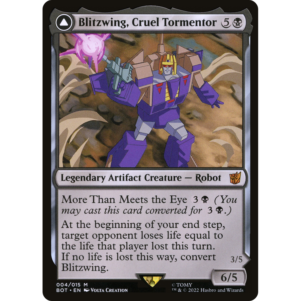 Blitzwing, Cruel Tormentor (BOT-004) - Transformers: (convertdfc) Foil