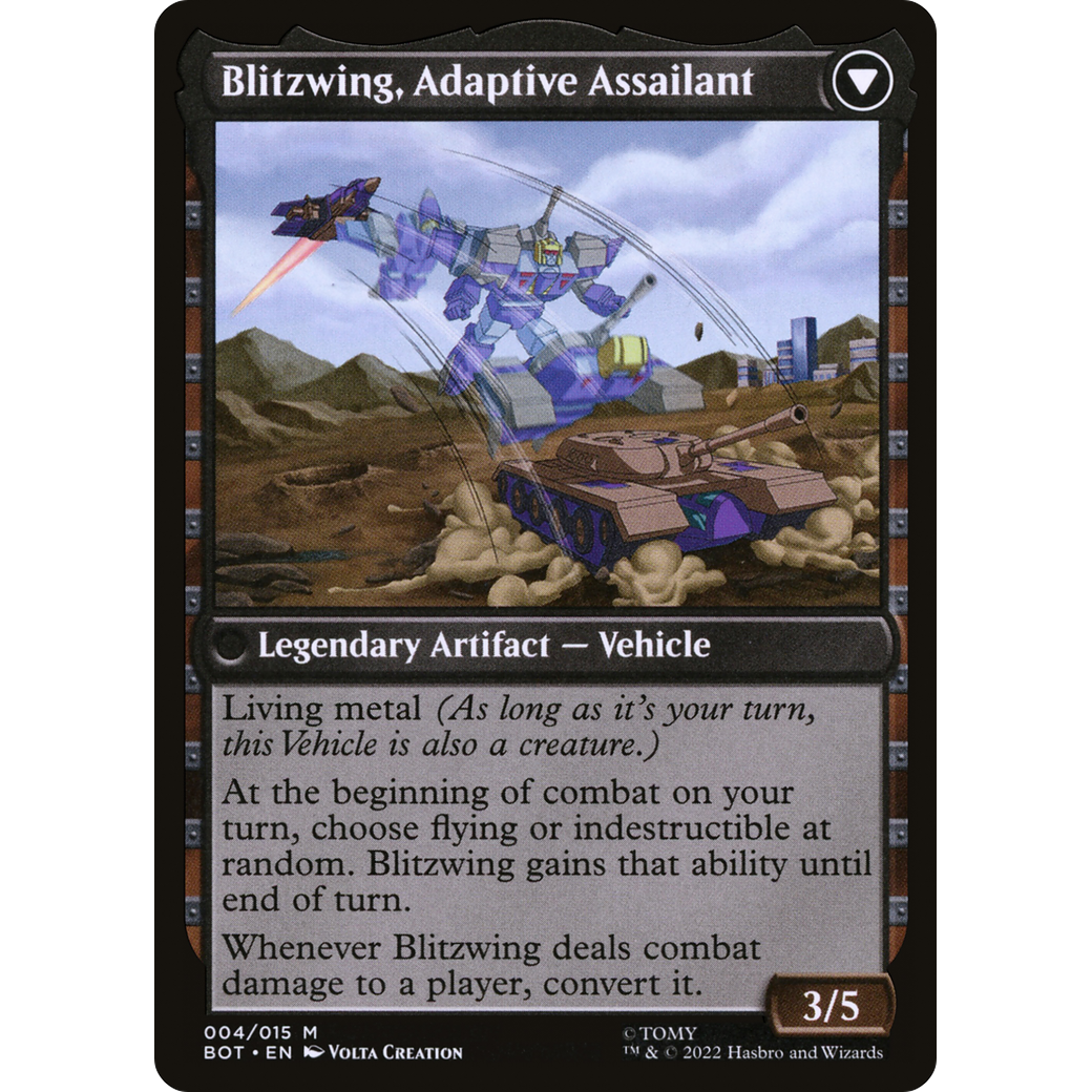 Blitzwing, Cruel Tormentor (BOT-004) - Transformers: (convertdfc) Foil