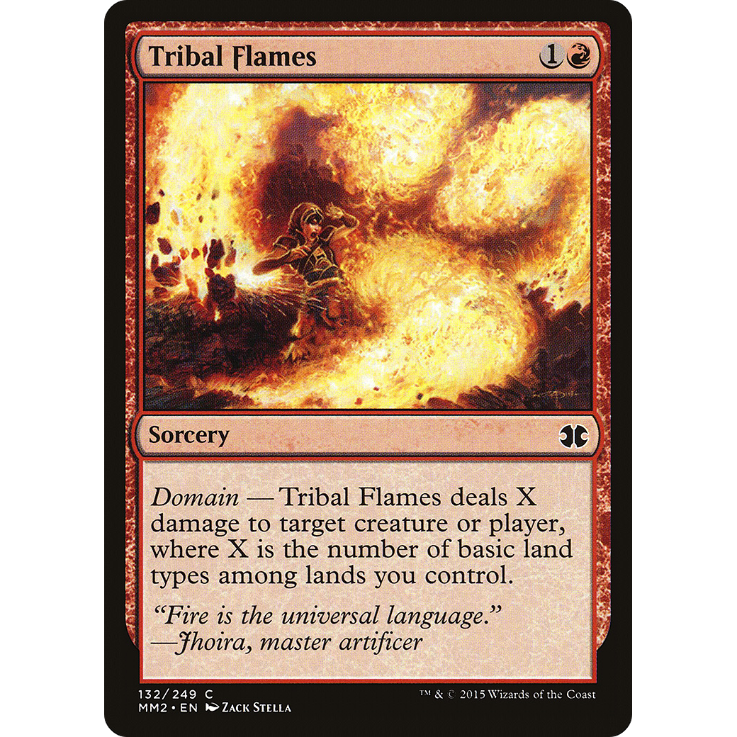 Tribal Flames (MM2-132) - Modern Masters 2015 Foil