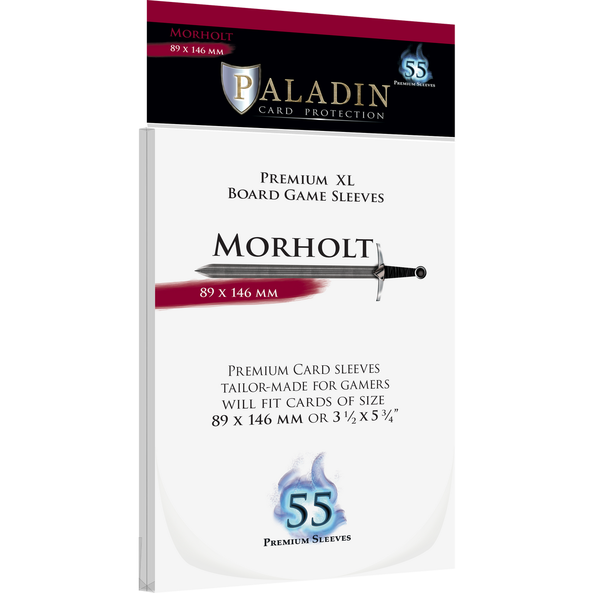 Paladin Card Protectors - Clear Gloss Ultra Large Sizes: Nightingale – 127x153mm