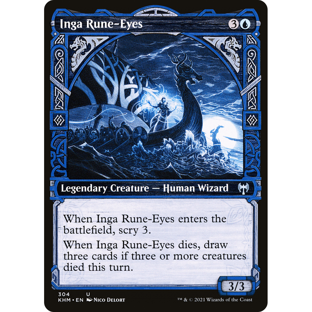 Inga Rune-Eyes (Showcase) (KHM-304) - Kaldheim: (Showcase)