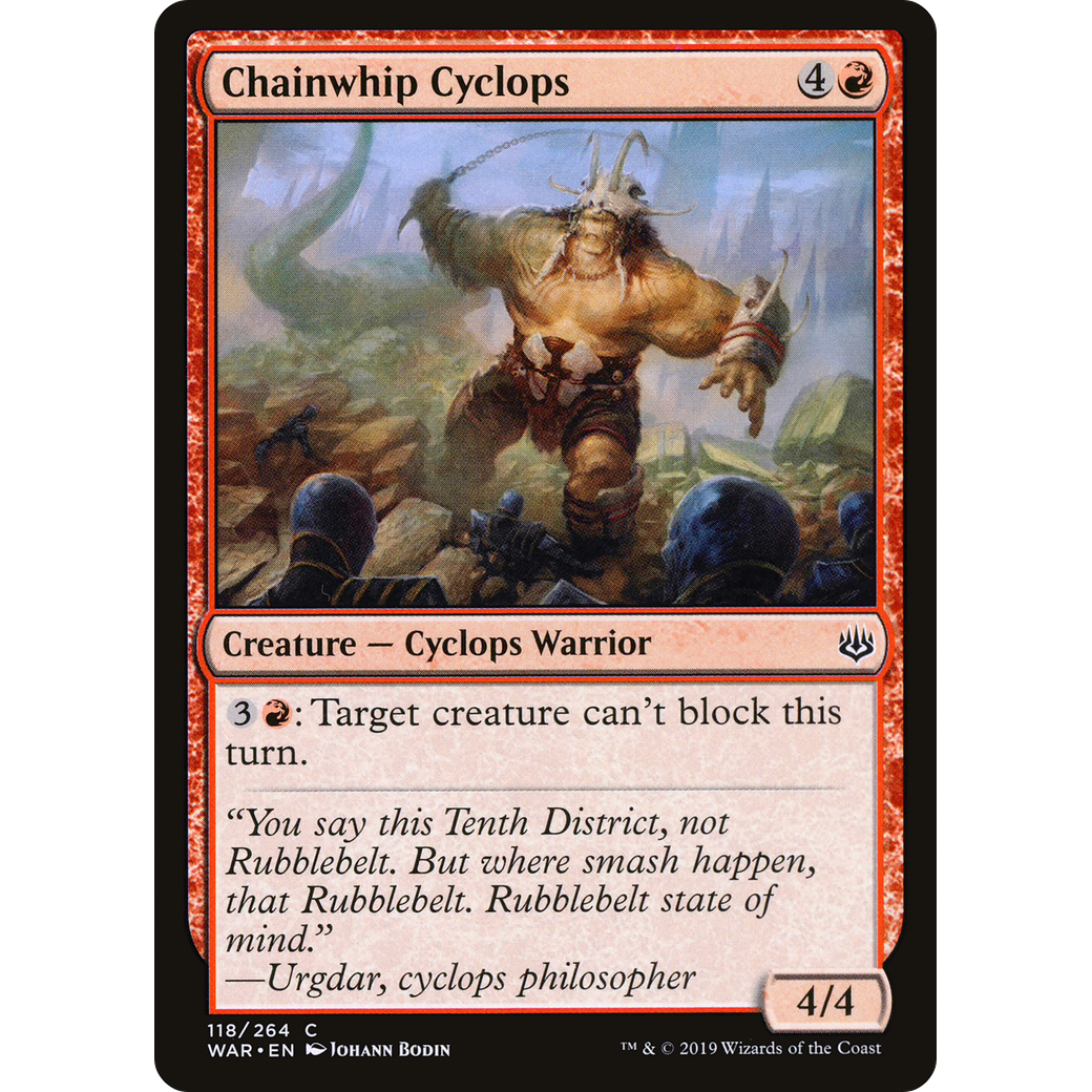Chainwhip Cyclops (WAR-118) - War of the Spark Foil
