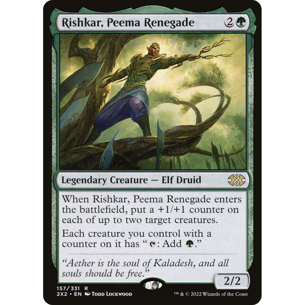 Rishkar, Peema Renegade (2X2-157) - Double Masters 2022 Foil