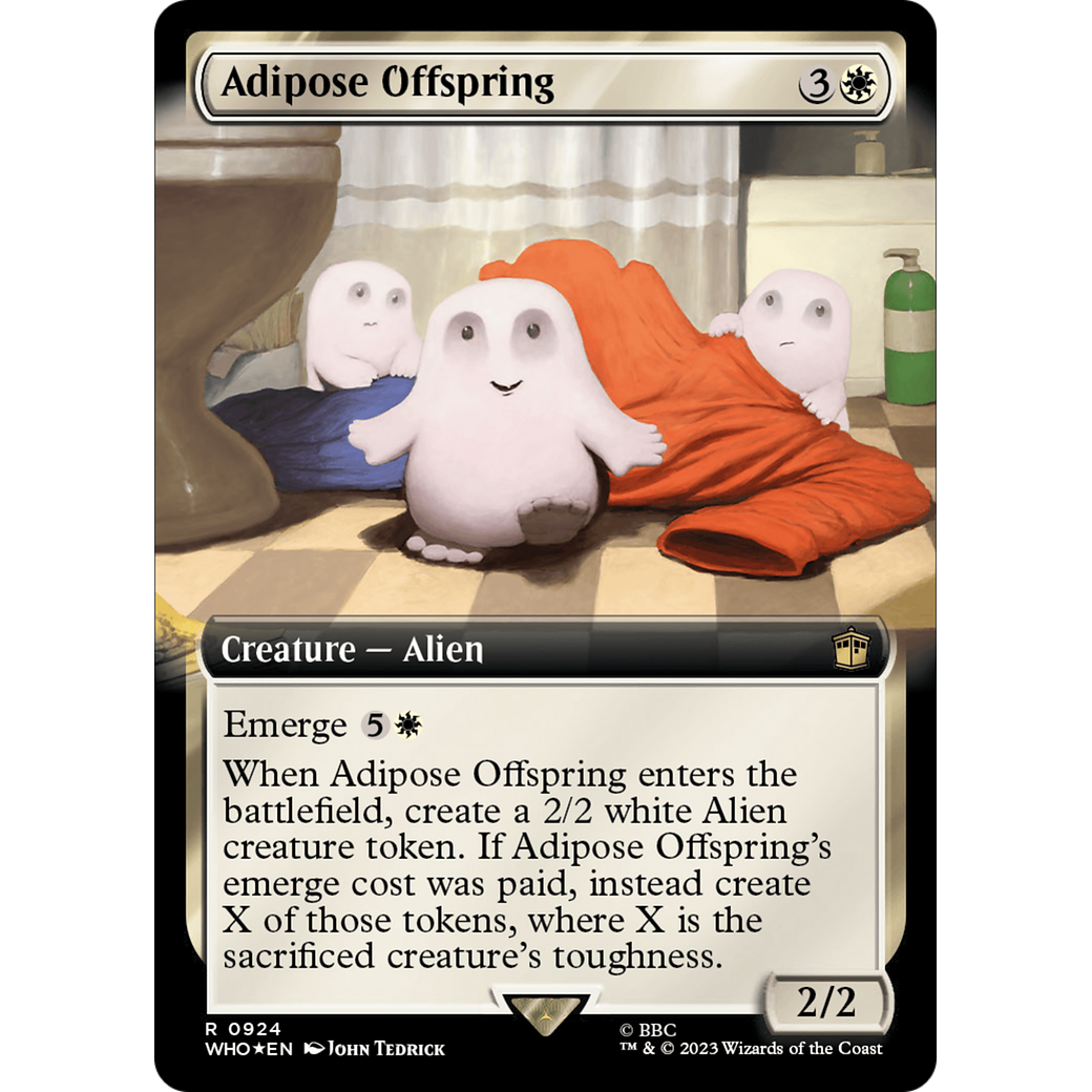 Adipose Offspring (Extended Art) (Surge Foil) (WHO-924) - Doctor Who: (Extended Art) Foil
