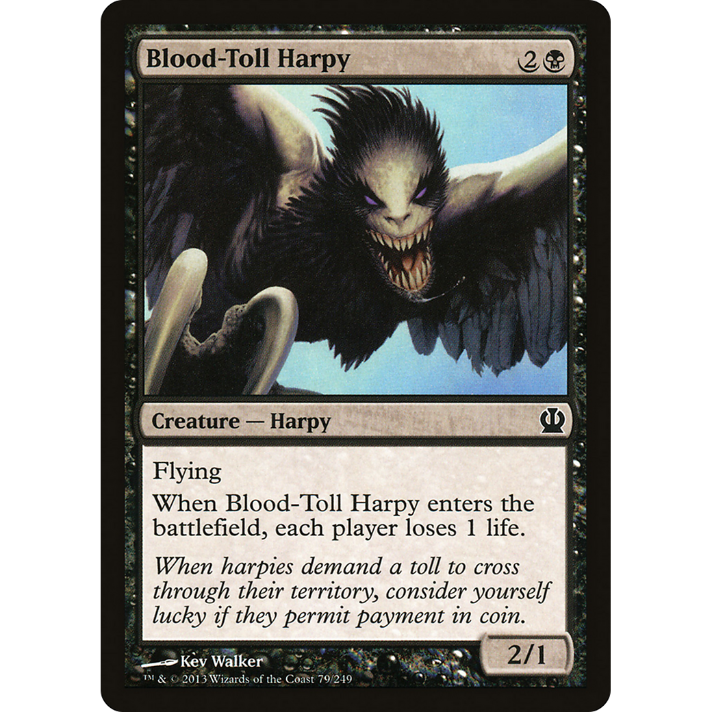Blood-Toll Harpy (THS-079) - Theros Foil