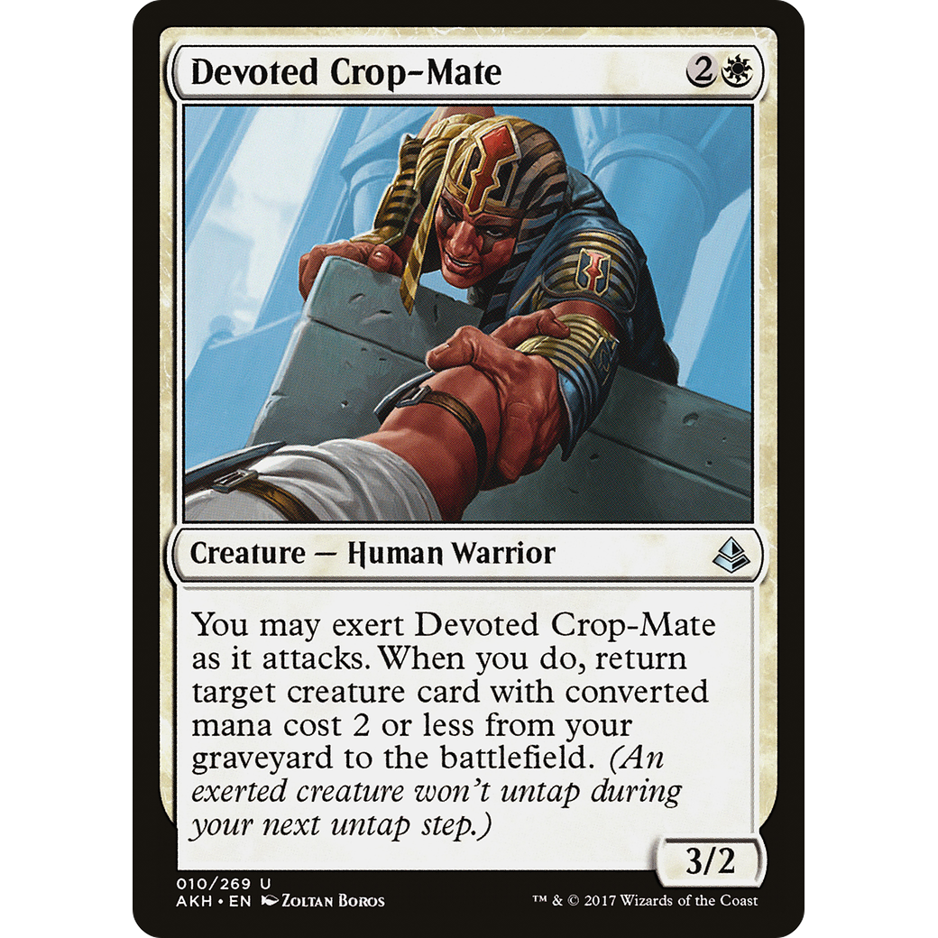 Devoted Crop-Mate (AKH-010) - Amonkhet Foil