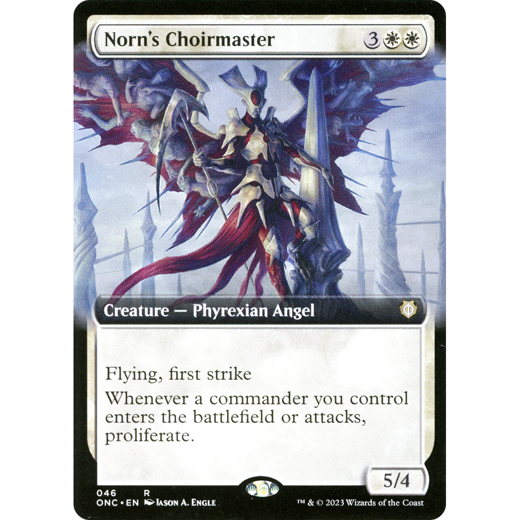 Norn's Choirmaster (ONC-046) - Phyrexia: All Will Be One Commander: (Extended Art)