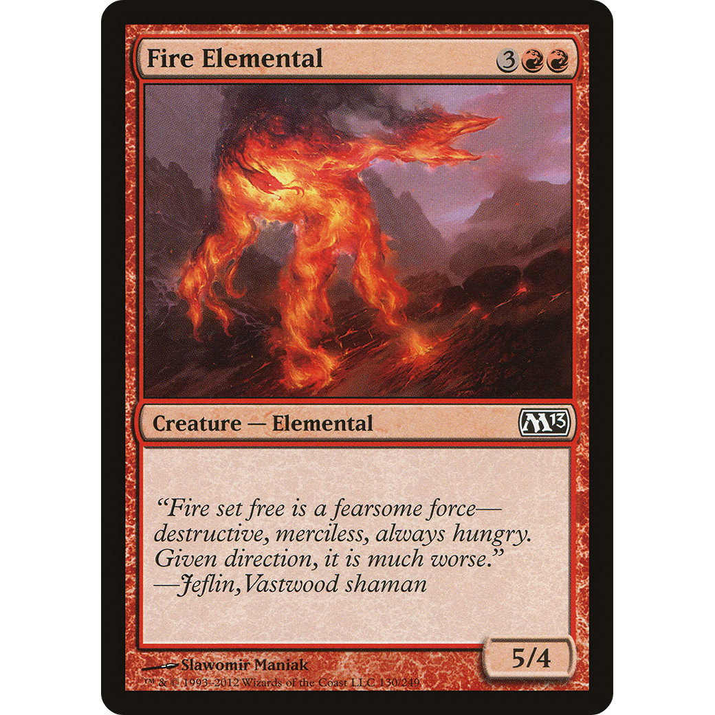 Fire Elemental (M13-130) - Magic 2013 Foil