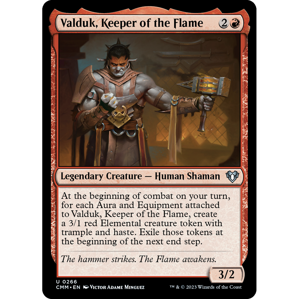 Valduk, Keeper of the Flame (CMM-266) - Commander Masters Foil