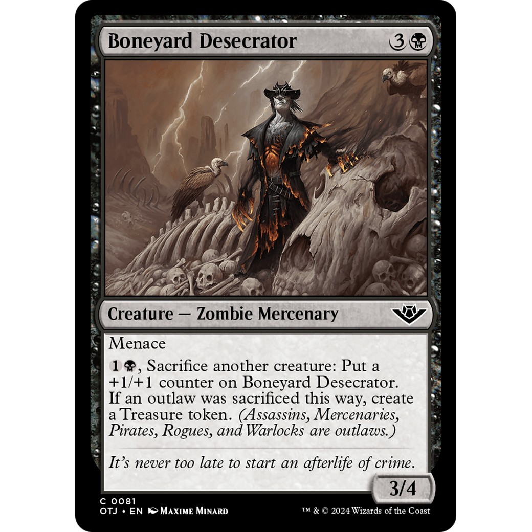 Boneyard Desecrator (OTJ-081) - Outlaws of Thunder Junction