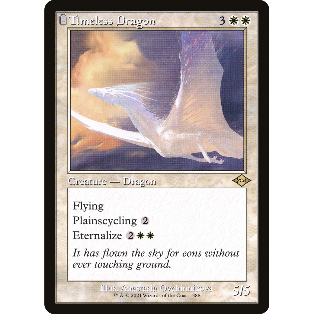 Timeless Dragon (Retro Frame) (MH2-388) - Modern Horizons 2: (tombstone) Foil
