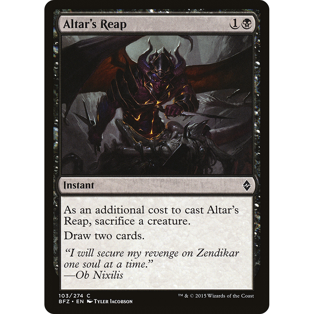 Altar's Reap (BFZ-103) - Battle for Zendikar Foil