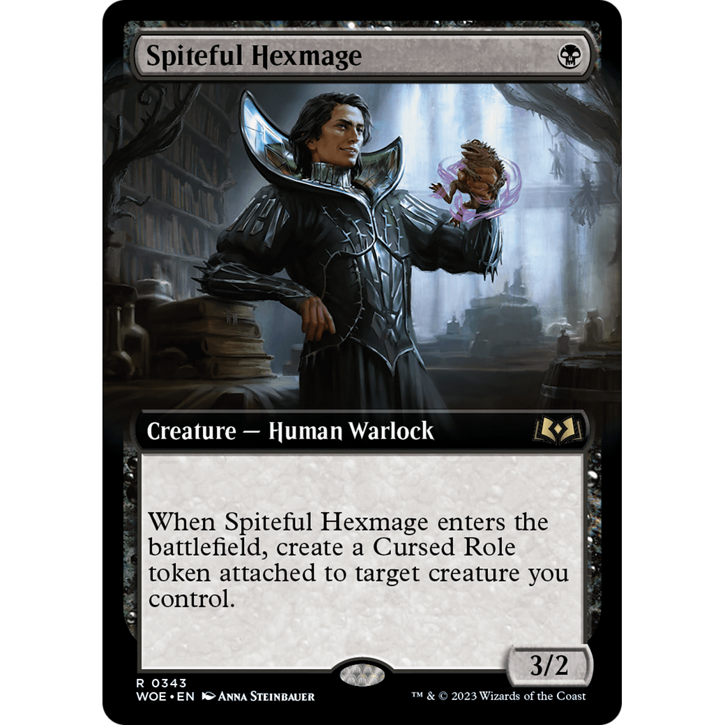 Spiteful Hexmage (WOE-343) - Wilds of Eldraine: (Extended Art) Foil