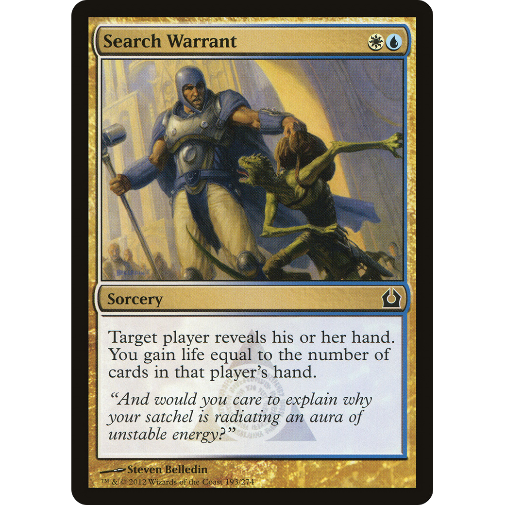 Search Warrant (RTR-193) - Return to Ravnica Foil
