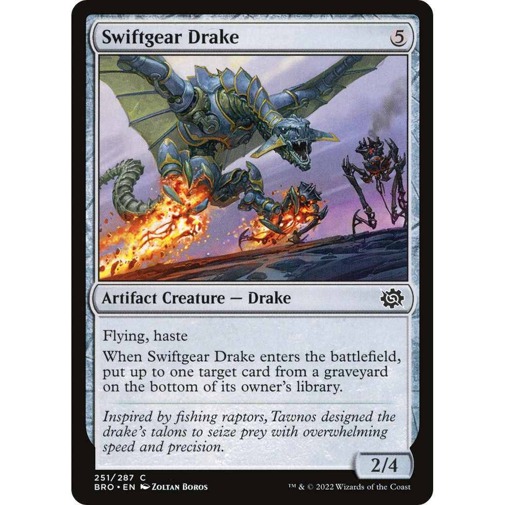 Swiftgear Drake (BRO-251) - The Brothers' War Foil