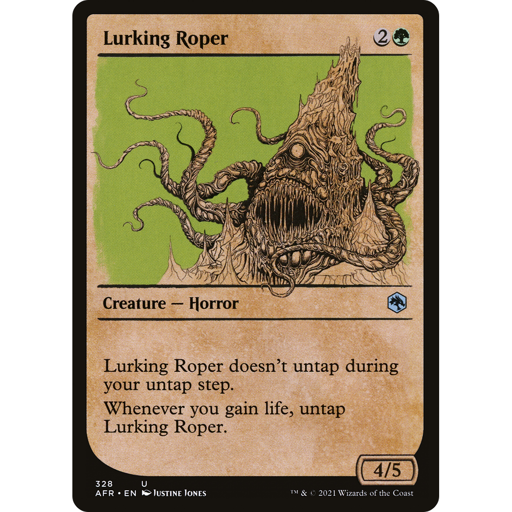 Lurking Roper (Showcase) (AFR-328) - Adventures in the Forgotten Realms: (Showcase) Foil