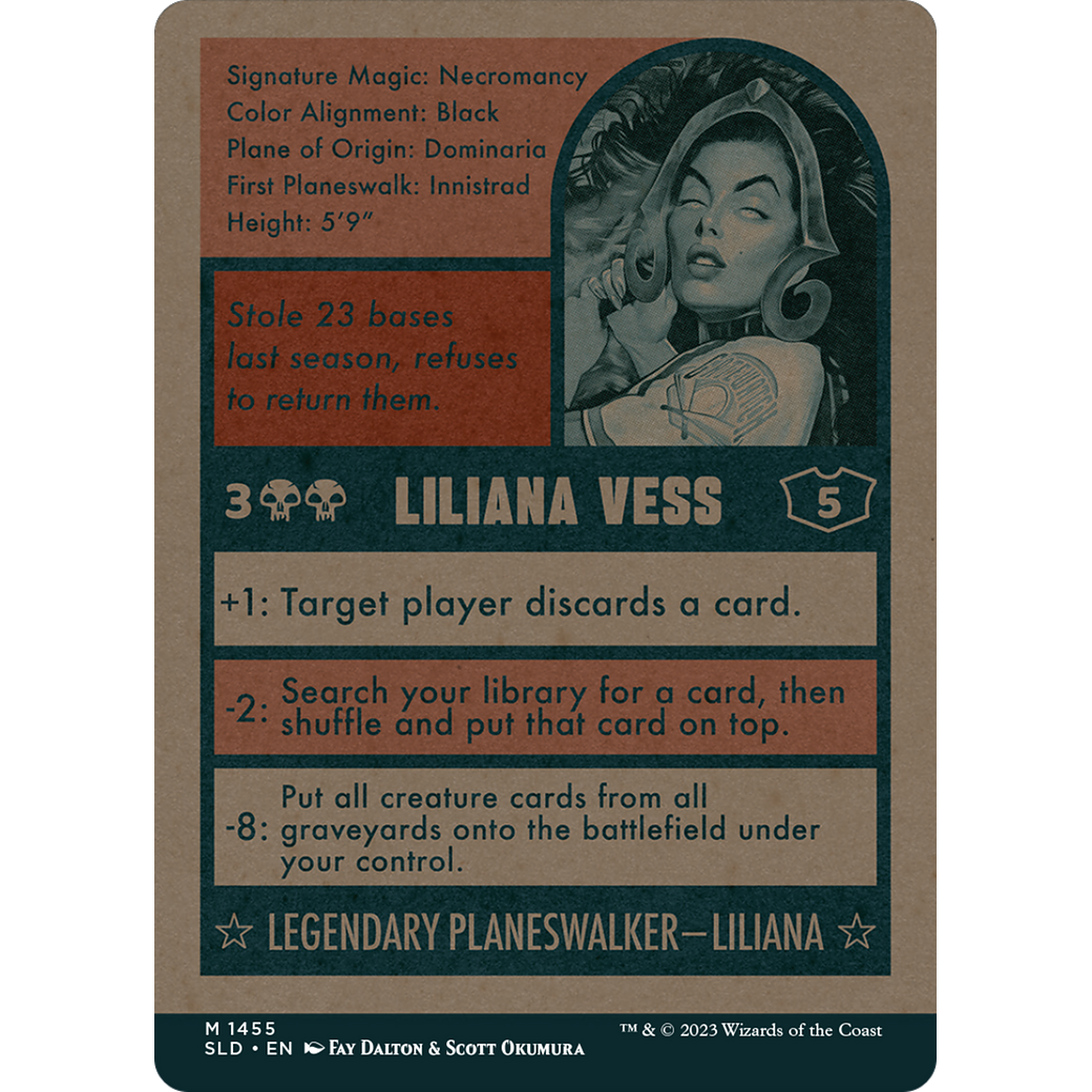 Liliana Vess (1455) (SLD-1455) - Secret Lair Drop: (Full Art) (Borderless)