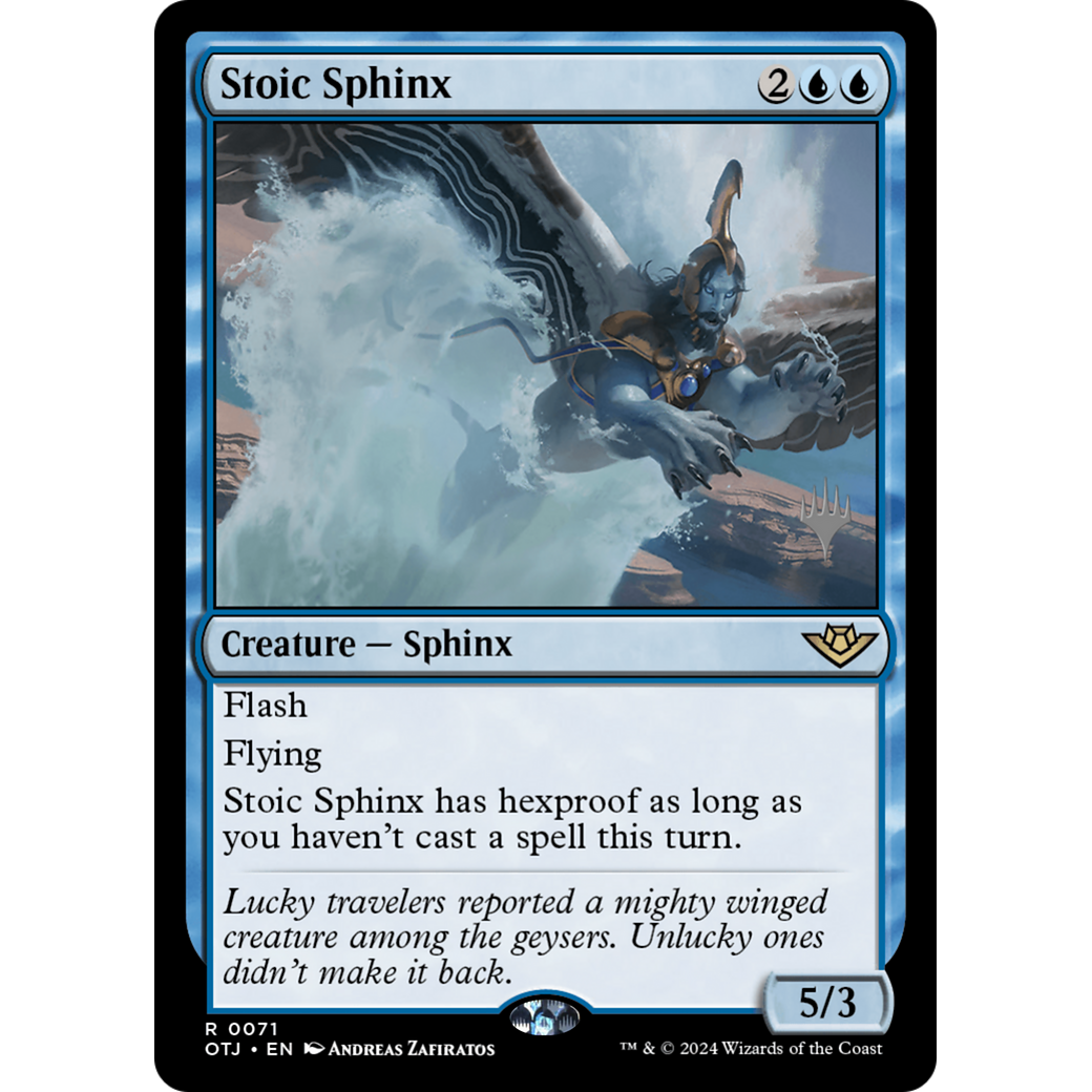 Stoic Sphinx (PPOTJ-71P) - Outlaws of Thunder Junction Promos