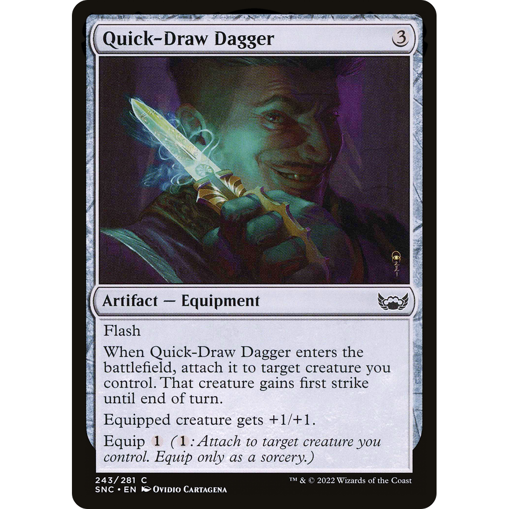 Quick-Draw Dagger (SNC-243) - Streets of New Capenna Foil