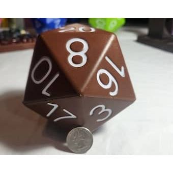 Big Foam Dice 4 inch D20's (11 colors) by Zucati: Yellow