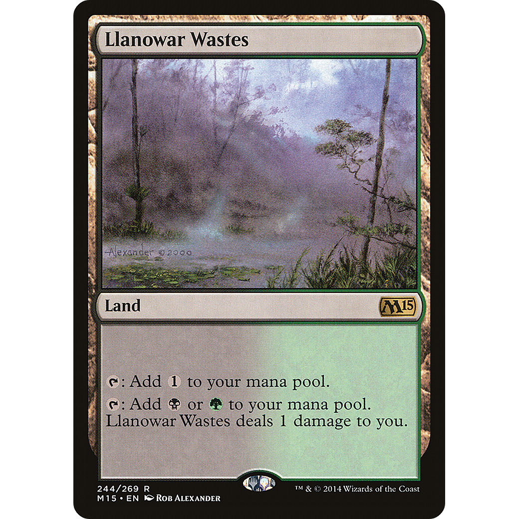 Llanowar Wastes (M15-244) - Magic 2015