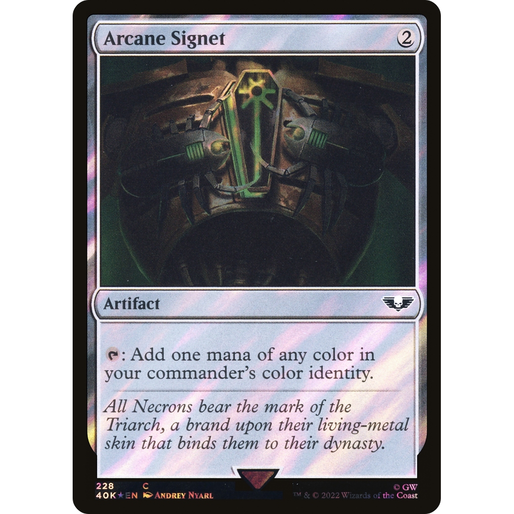 Arcane Signet (40K-228) - Warhammer 40,000 Commander Foil