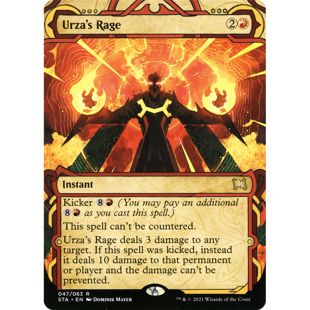 Urza's Rage (STA-047) - Strixhaven Mystical Archive: (Showcase) (Borderless)