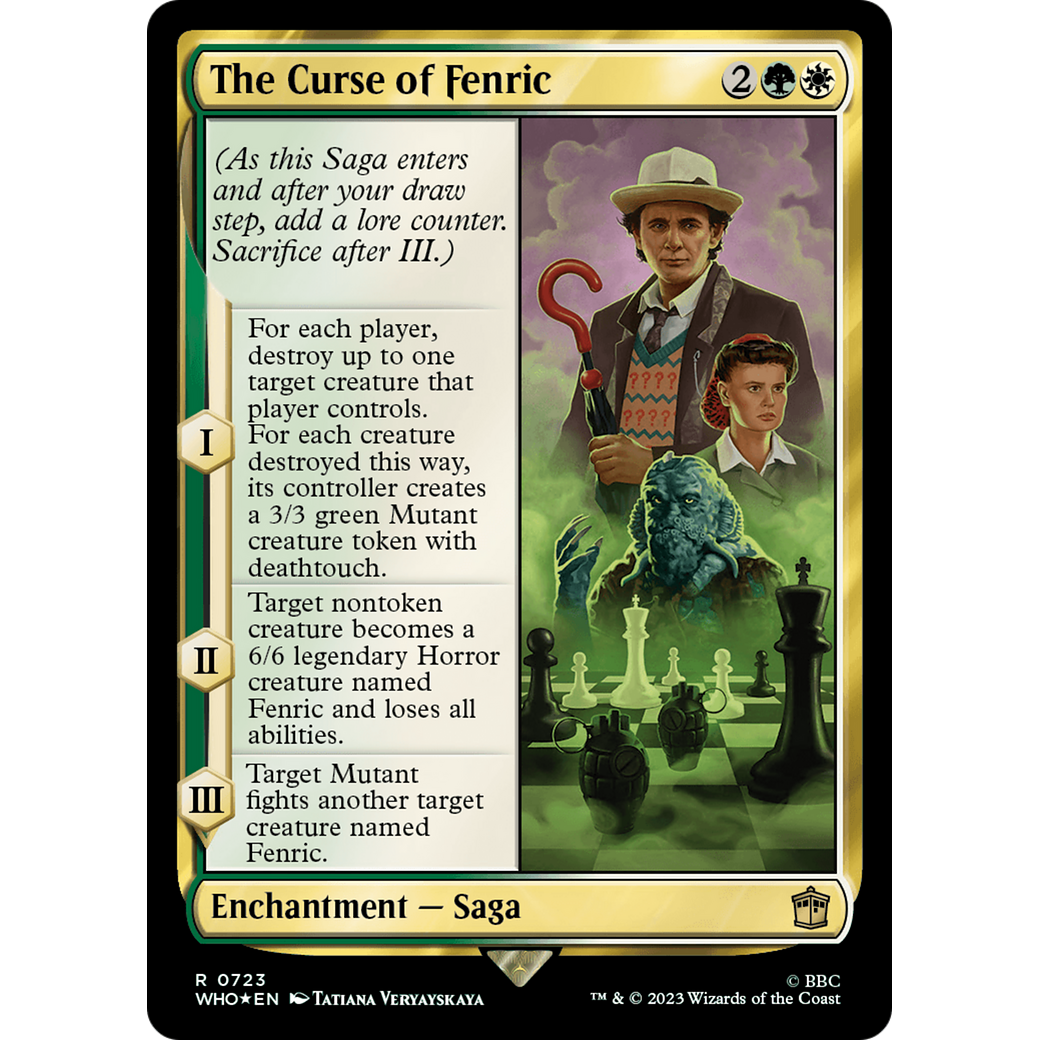 The Curse of Fenric (Surge Foil) (WHO-723) - Doctor Who Foil