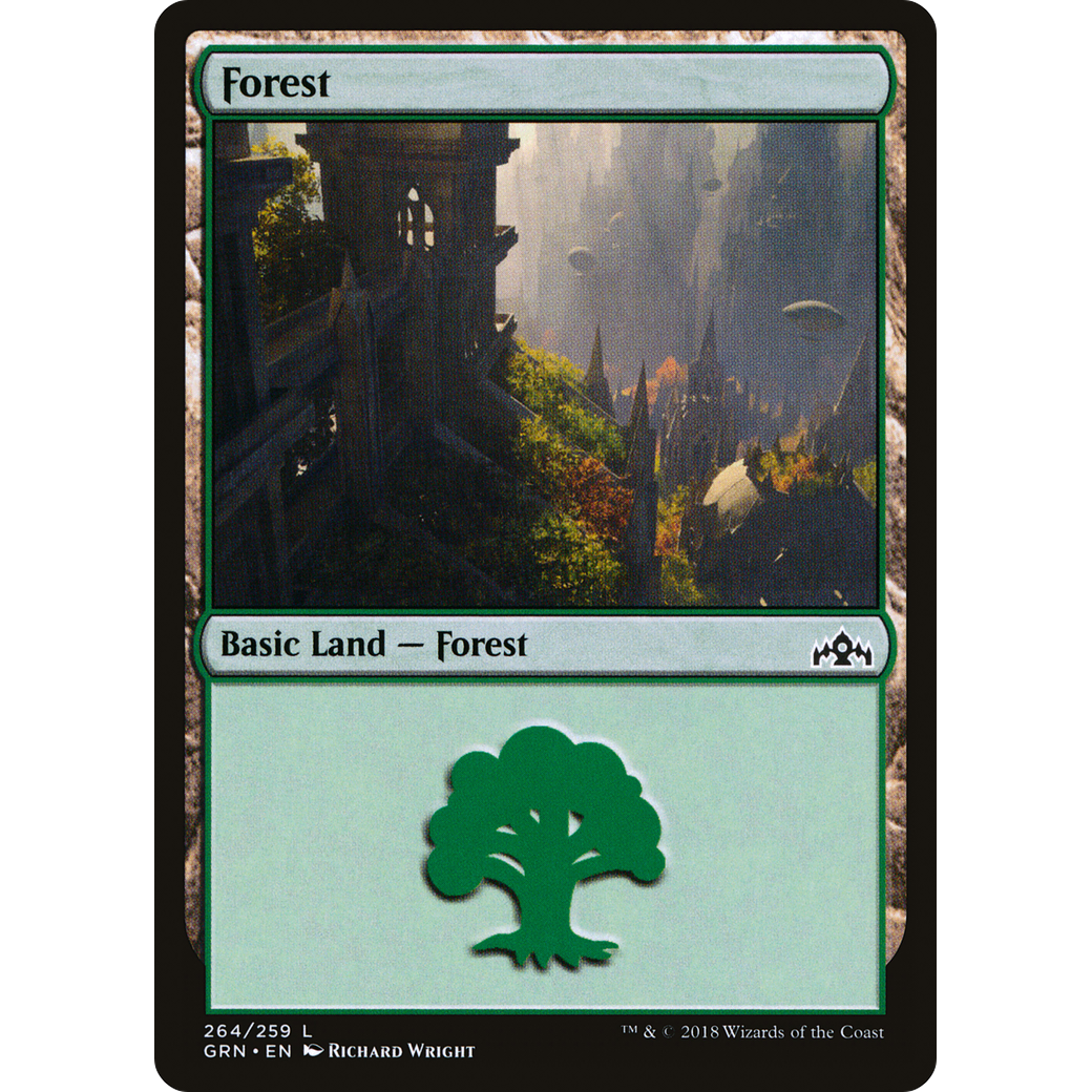 Forest (GRN-264) - Guilds of Ravnica Foil